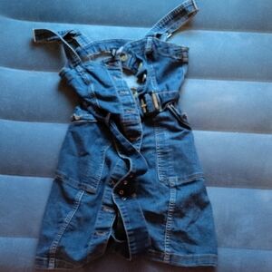 Divided Blue Mini Dress